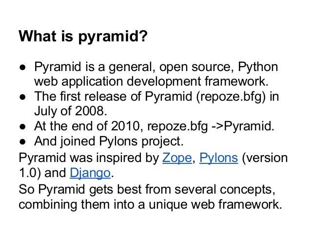 Pyramid Introduction — The Pyramid Web Framework V2.0.2 – ZFCZBQ