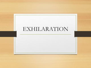 EXHILARATION
 