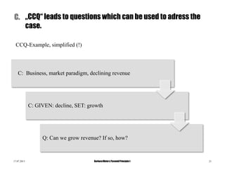fmgoerres - Barbara Minto's Pyramid Principle | PPTX