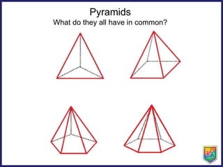 Pyramids
What do they all have in common?
 