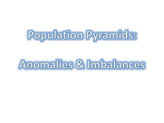Population Pyramids: Anomalies & Imbalances 