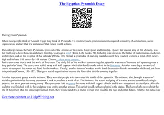 Pyramids Essay | PDF