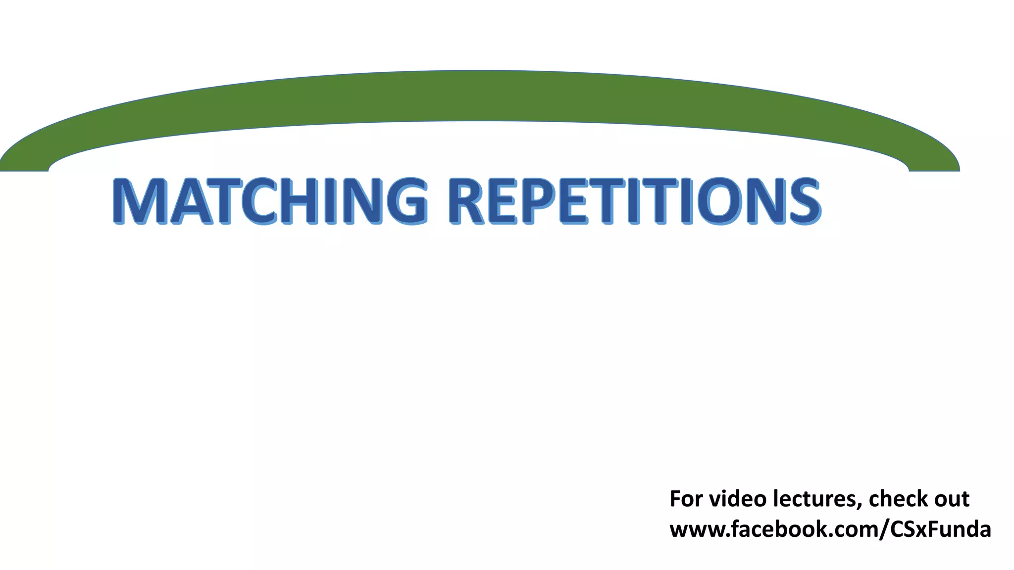 For video lectures, check out
www.facebook.com/CSxFunda
 