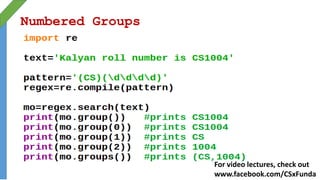 Numbered Groups
For video lectures, check out
www.facebook.com/CSxFunda
 