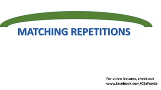 For video lectures, check out
www.facebook.com/CSxFunda
 