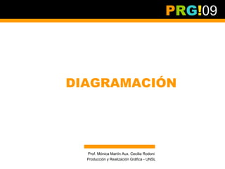 PRG!09




DIAGRAMACIÓN




  Prof. Mónica Martín Aux. Cecilia Rodoni
  Producción y Realización Gráfica - UNSL
 