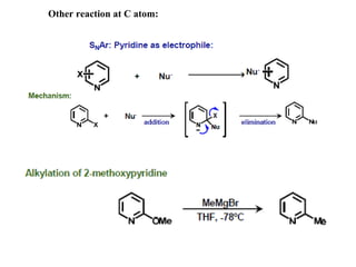 Other reaction at C atom:
 