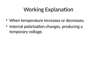 Pyroelectricity_Presentation. Basics , Examples | PPTX