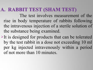 Pyrogen testing 112070804005 PPT Pyrogen testing 112070804005 PPT