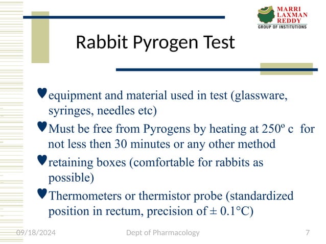 SCREENING METHODS IN PHARMQACOLOGY pyrogen testing TOPIC.pptx