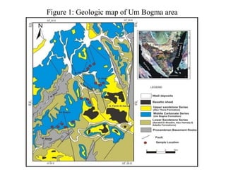 Figure 1: Geologic map of Um Bogma area
 