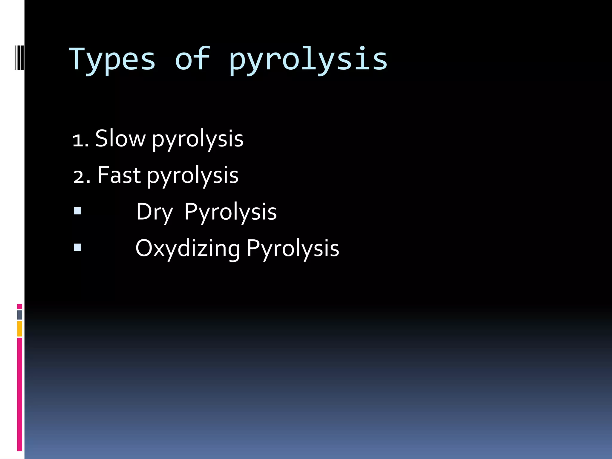 Pyrolysis . | PPTX