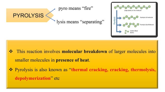 Pyrolysis ppt | PPTX