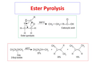 Pyrolytic elimination reaction | PPTX