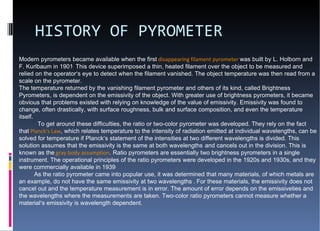 Pyrometer | PPT | Physics | Science