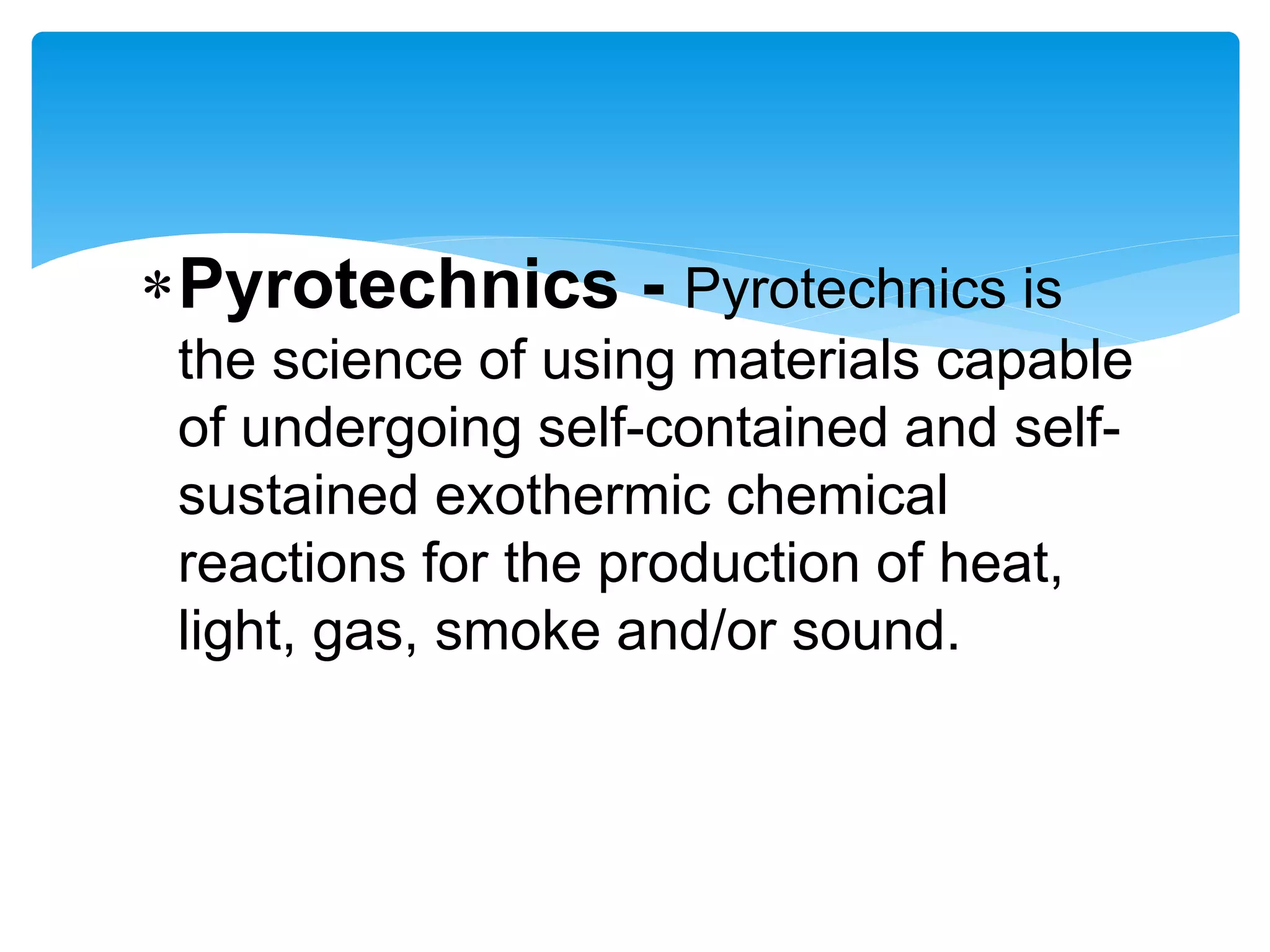Pyrotechnics | PDF