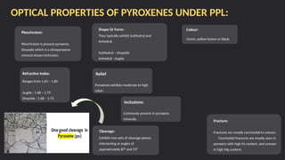 Pyroxene Ppl Pyroxene Mineral Group -crystallography-pptx | PPTX