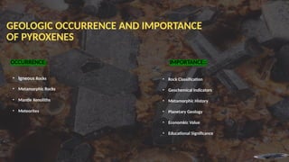 Pyroxes Pyroxene Mineral Group -crystallography-pptx | PPTX
