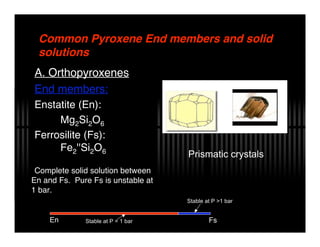 Pyroxene End Members Pyroxenes pdf | PDF