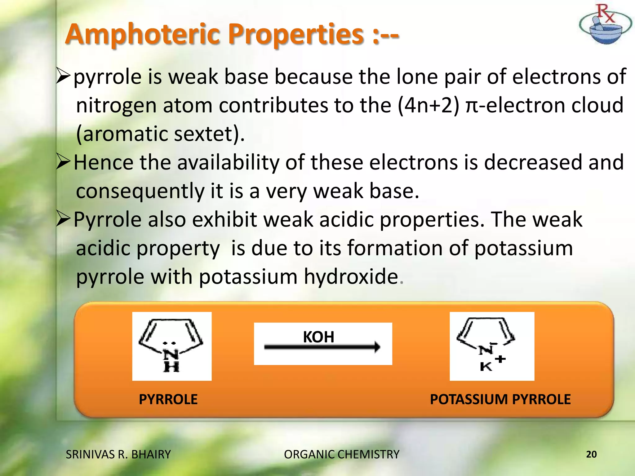 Pyrrole (o.c iv) | PPTX