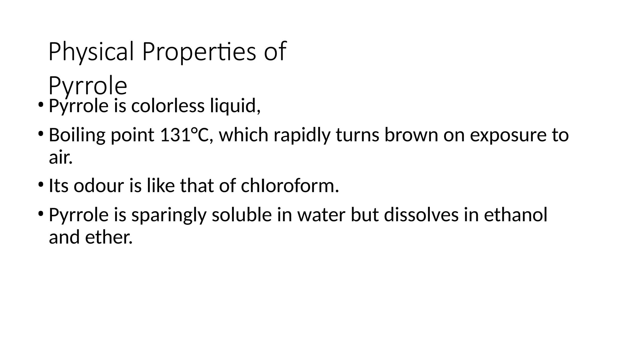 Pyrrole pptx.pptx heterocyclic chemistry | PPTX