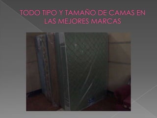 TODO TIPO Y TAMAÑO DE CAMAS EN LAS MEJORES MARCAS