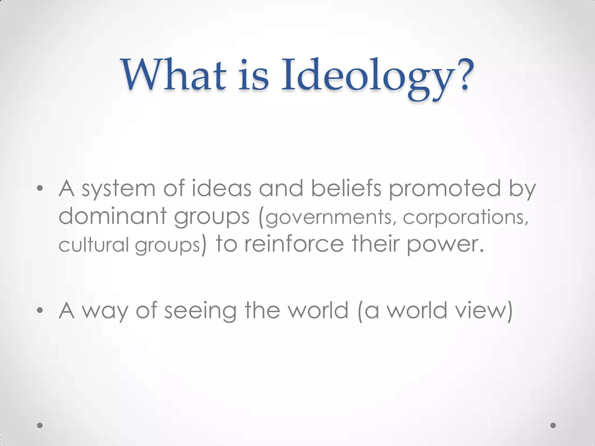 Audience Theories - psychographics and ideology | PPTX