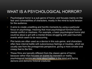 Psychological horrors1 | PPTX
