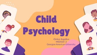 -Omkar Angolkar.
MEDS20 -2
Georgian American University.
Child
Psychology
 