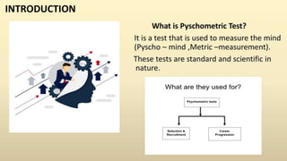 Phycometric Testing Examples Patterns Pyschometric test in recruitment | PPTX