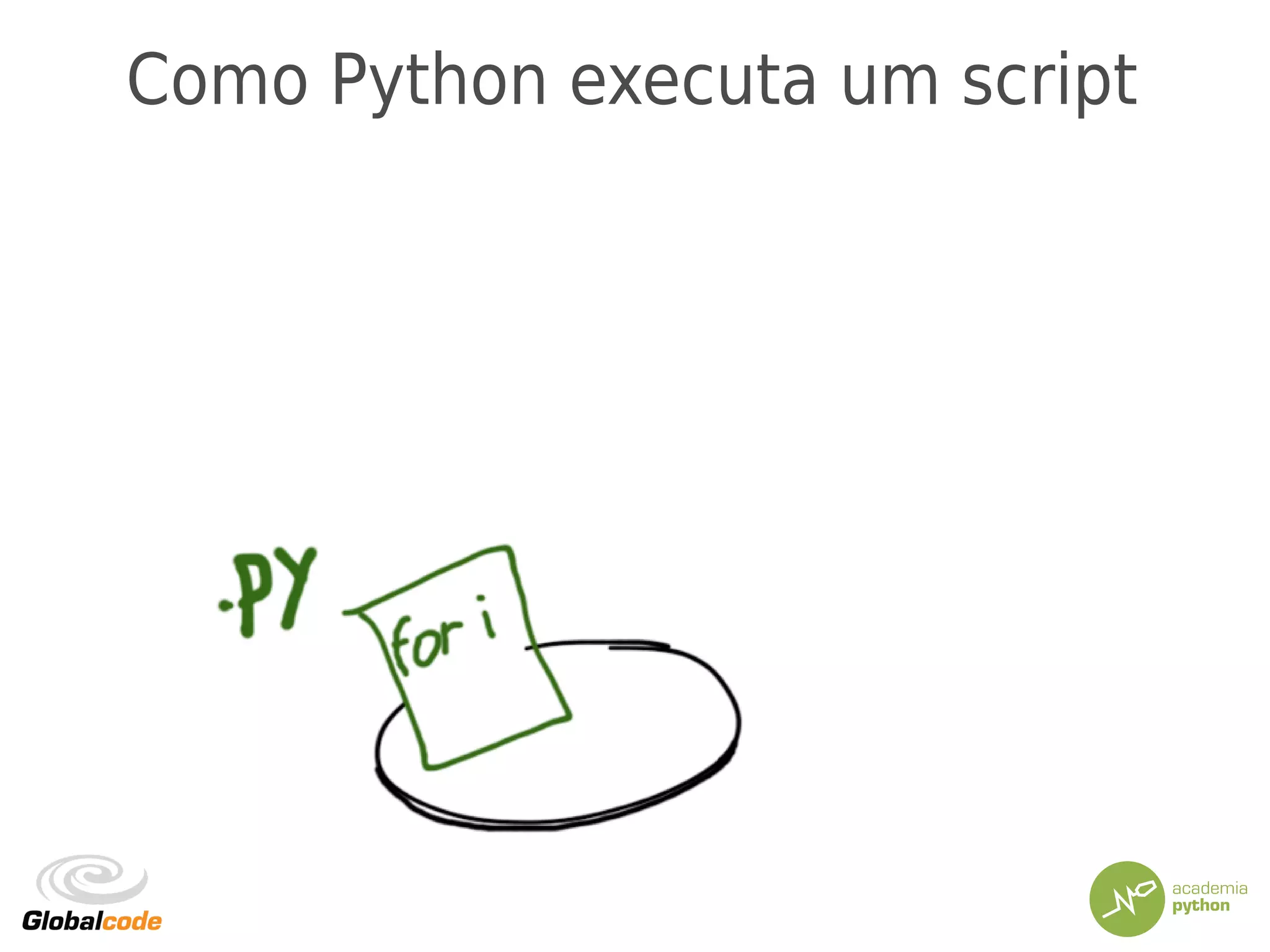 Como Python executa um script
 