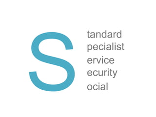 S tandard pecialist ervice ecurity ocial 