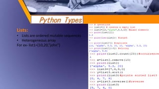 Python with data Sciences | PPT