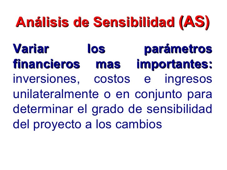 PROYECTOS . TEMA 14: ANALISIS DE RIESGO Y SENSIBILIDAD