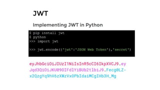 JWT Authentication with Django at PyTennessee 2019