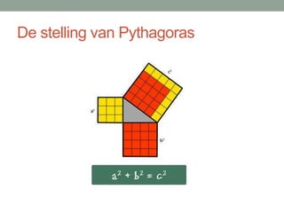 De stelling van Pythagoras
 