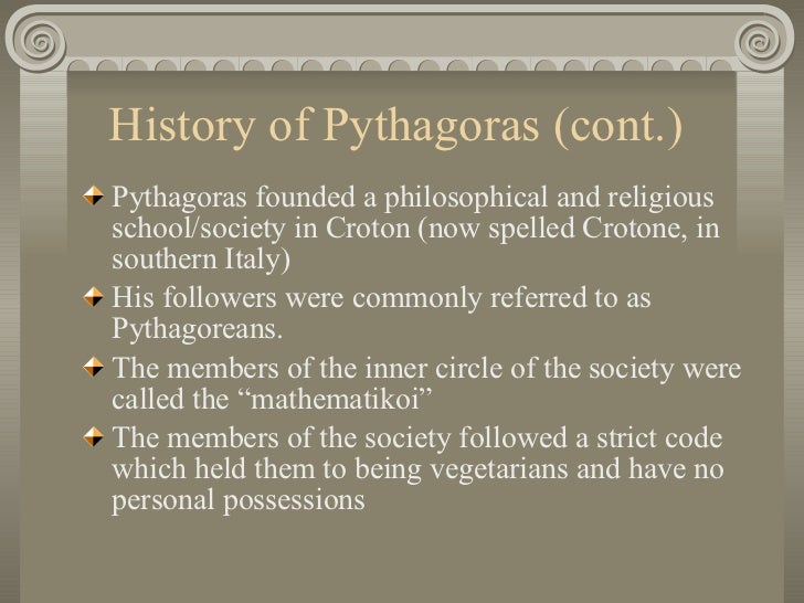 Pythagoras And The Pythagorean Theorem