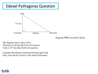 Edexel Pythagoras Question
 