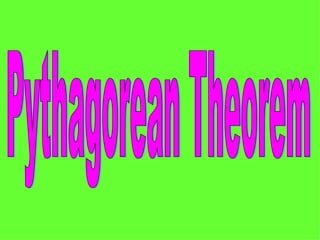 Pythagorean Theorem 