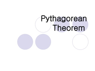 Pythagorean Theorem   
