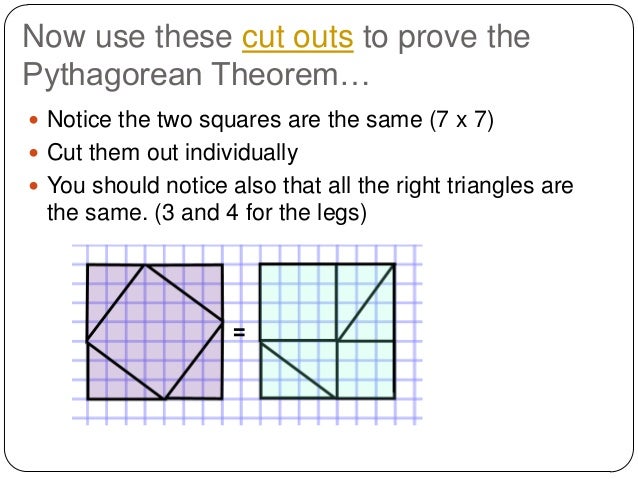 pythagorean theorem proof of pythagorean theorem