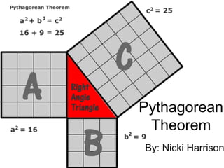 Pythagorean
Theorem

By: Nicki Harrison

 