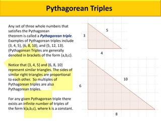 Pythagorean Triples