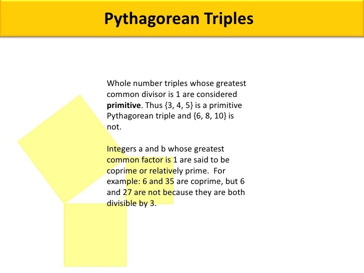 Pythagorean Triples
