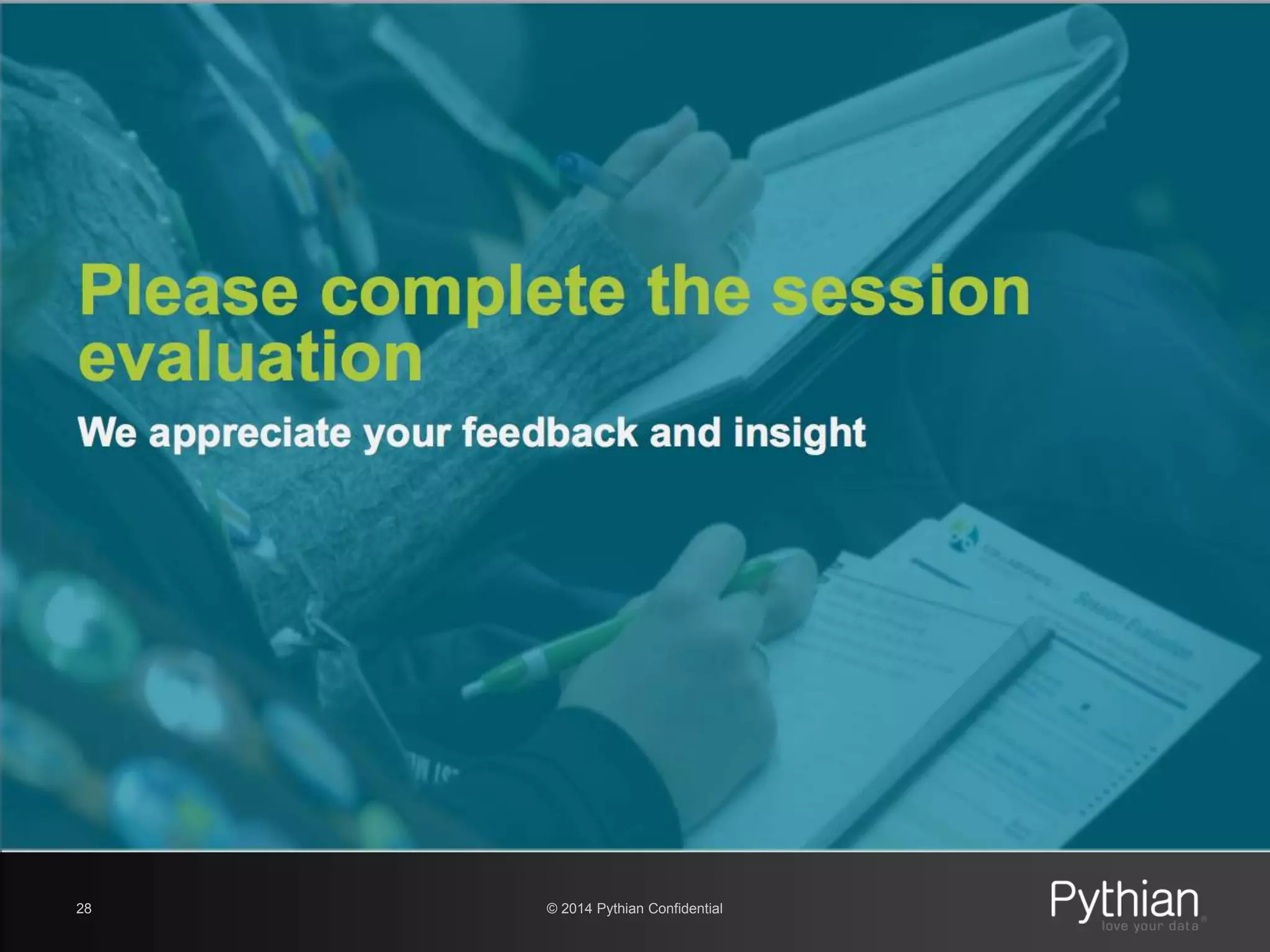 © 2014 Pythian Confidential28
 