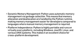 PYTHON IN DETAIL INFORMATION EDUCATIONAL | PPT