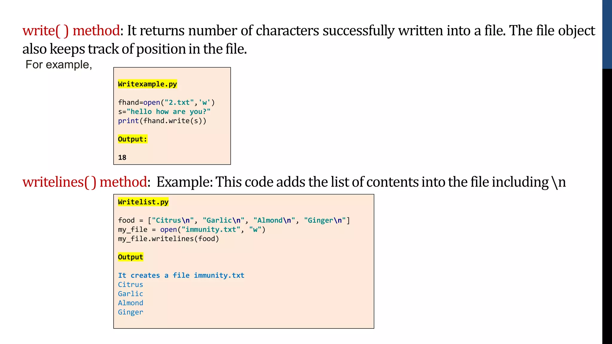 File handling in Python | PPT