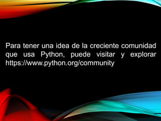 Introducción a Python | PPTX