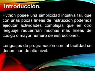 Introducción a Python | PPTX