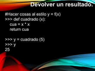 Ejercicios Python Parte 1 | PPTX